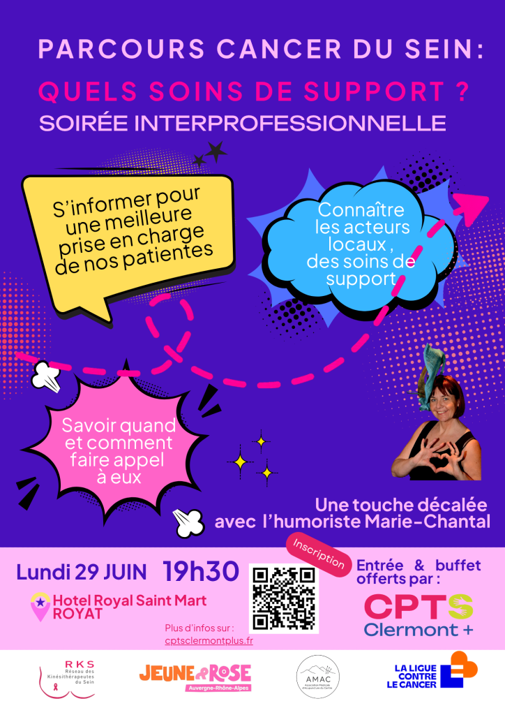 Affiche soirée cancer du sein